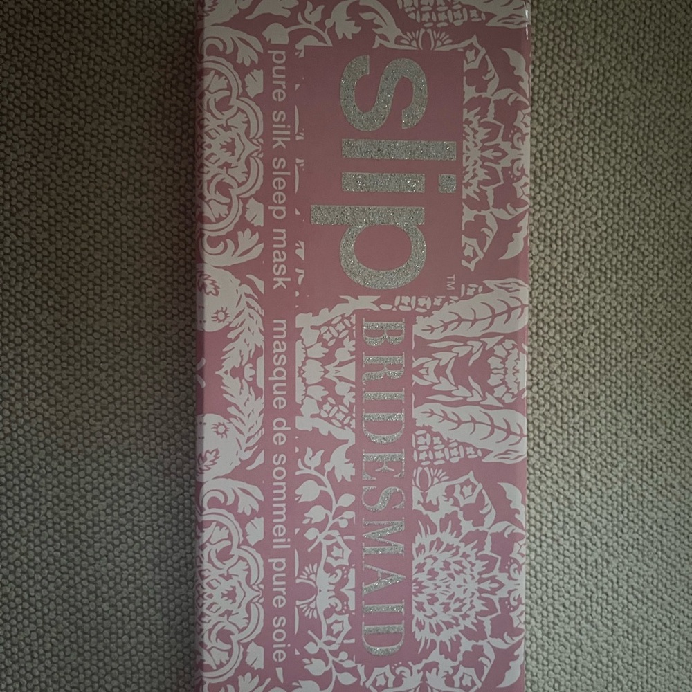 Slip Bridesmaid Pink Silk Eye Mask